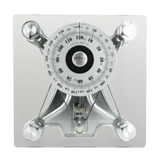 BIOS Living Analog Mechanical Bathroom Scale with Tempered Glass