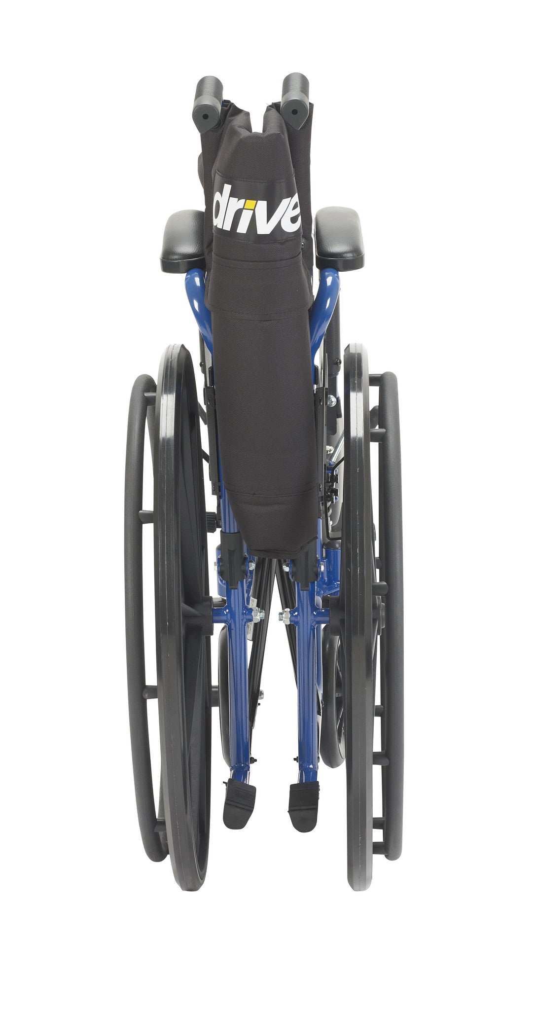 Blue Streak Wheelchair with Flip Back Desk Arms, Elevating Leg Rests, 16" Seat