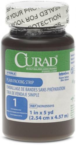 CURAD Sterile Plain Gauze Packing Strip (1in x 5 yd)