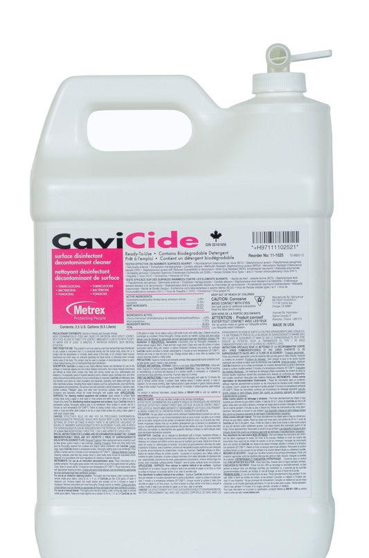 Cavacide Disinfectant Spray For Hard Surfaces 2.5 Gallon Bottle
