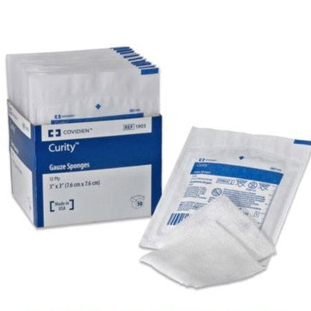 Curity Gauze Premium Woven Sponge 8-Ply (4"X4") Sterile Latex-Free