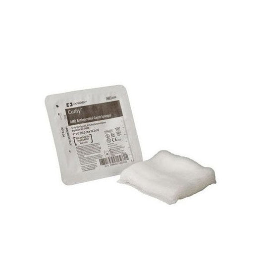 Curity Antimicrobial Gauze Sponge – 12 Ply, 4 In x 4 In