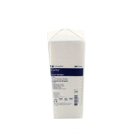 Curity Gauze Sponges – 12 Ply, 3 In x 3 In, Non-Sterile