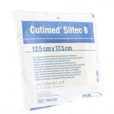Cutimed Siltec B Sacrum Foam Dressing with Super Absorbers, Silicone Layer & Adhesive Border – 17.5 cm x 17.5 cm