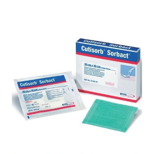 Cutimed Sorbact Antimicrobial Wound Pad – 10 cm x 10 cm