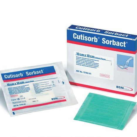 Cutimed Sorbion Sorbact Antimicrobial Dressing with DACC – Sterile, 20 cm x 30 cm