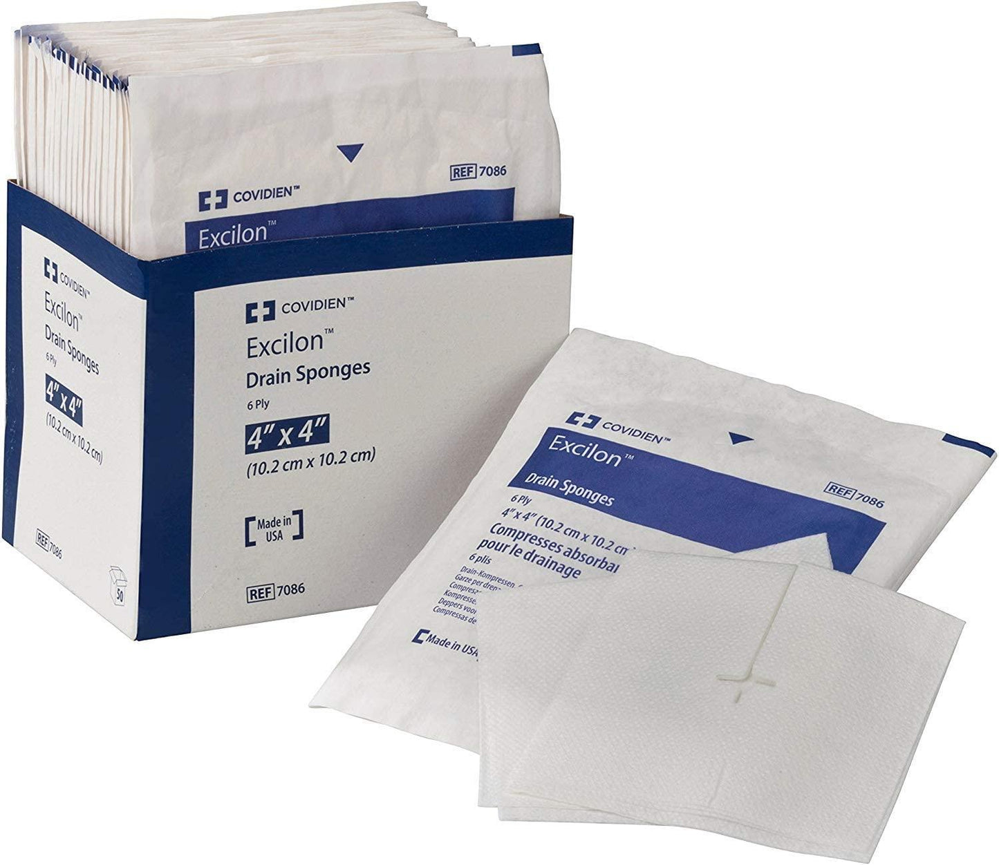 4" x 4" Excilon Drain Sponges 6-Ply | 7086
