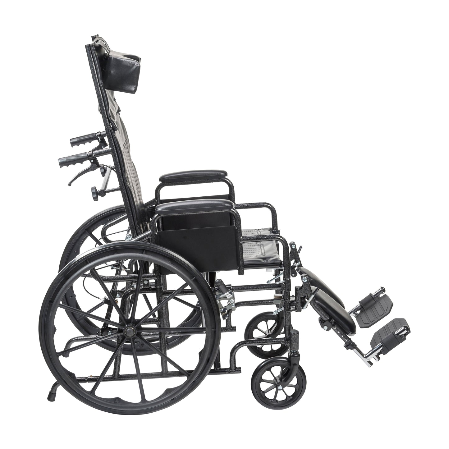 Silver Sport Full-Reclining Wheelchair, Desk Arms, 18" Seat