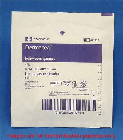 Dermacea Sterile Non-Woven Gauze Sponge – 4 In x 4 In