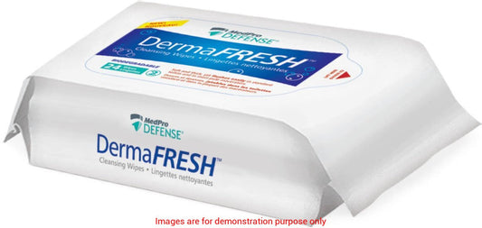 Dermafresh Flushable Wipes, 9" X 12", Pk/24