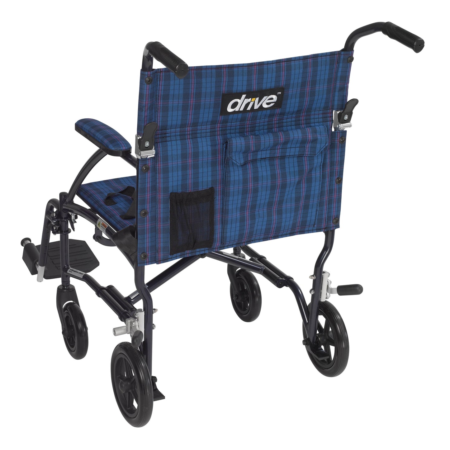 Fly Lite Ultra Lightweight Transport Wheelchair, Blue