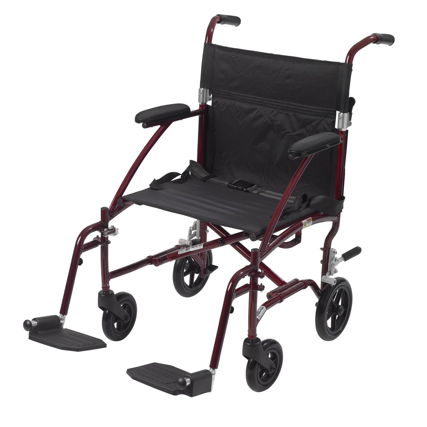 Fly Lite Ultra Lightweight Transport Wheelchair, Burgundy