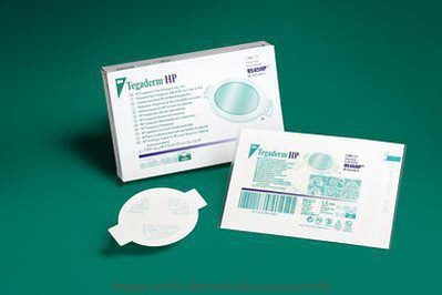 Tegaderm Semi-Permeable Transparent Film Dressing – 4 In x 4.75 In