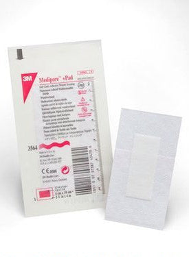 Adhesive Island Dressing – Non-Adherent Pad, 2.5 x 4 In (Box of 50)