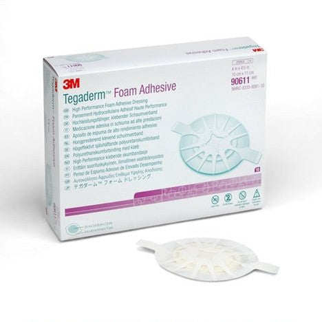 Dressing Foam Adhes Oval 4.5 X 4"