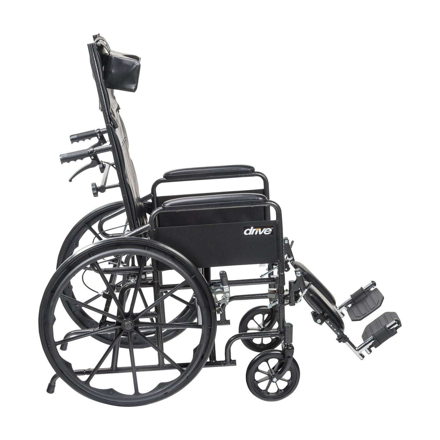 Silver Sport Full-Reclining Wheelchair, Full Arms, 20" Seat