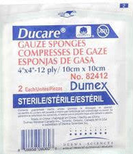Ducare Woven Gauze Sponge 4In X 4In, 12Ply, Sterile