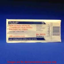 Dusoft Non-Woven Non-Sterile Sponge  4-Ply  4X8" Bag/200