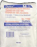 Dutex 100% Cotton 2 Ply Conforming Bandage 3In X 4.1Yds