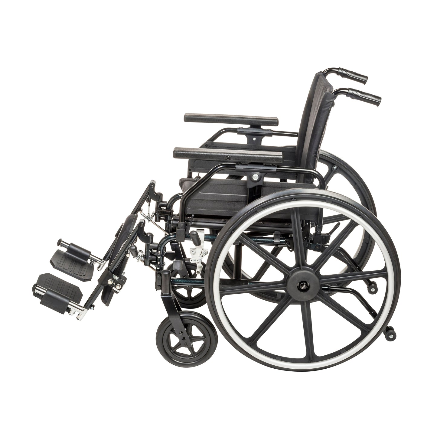 Viper Plus GT Wheelchair with Universal Armrests, Elevating Legrests, 22" Seat