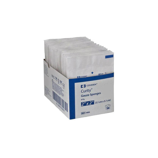 Kendall Curity Gauze Sponges-Sterile 8PLY 2X2 (Pkg50)