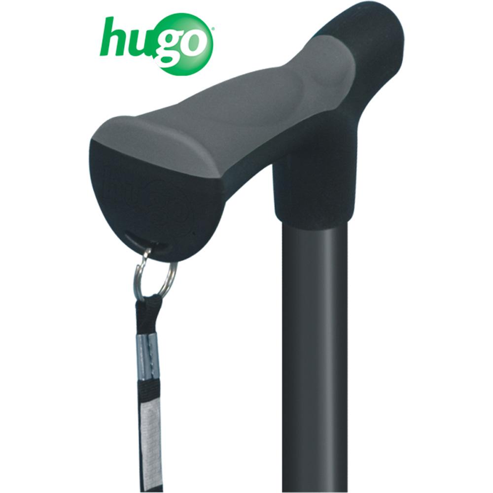 Adjustable Derby Handle Cane with Reflective Strap, Ebony