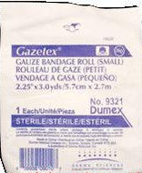 Gazetex Gauze Bandage Roll – 2.5 In x 3 Yds, 6-Ply, Sterile