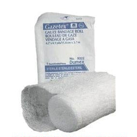 Gazetex Gauze Bandage Roll – 4.5 In x 4.1 Yds, 6-Ply, Sterile