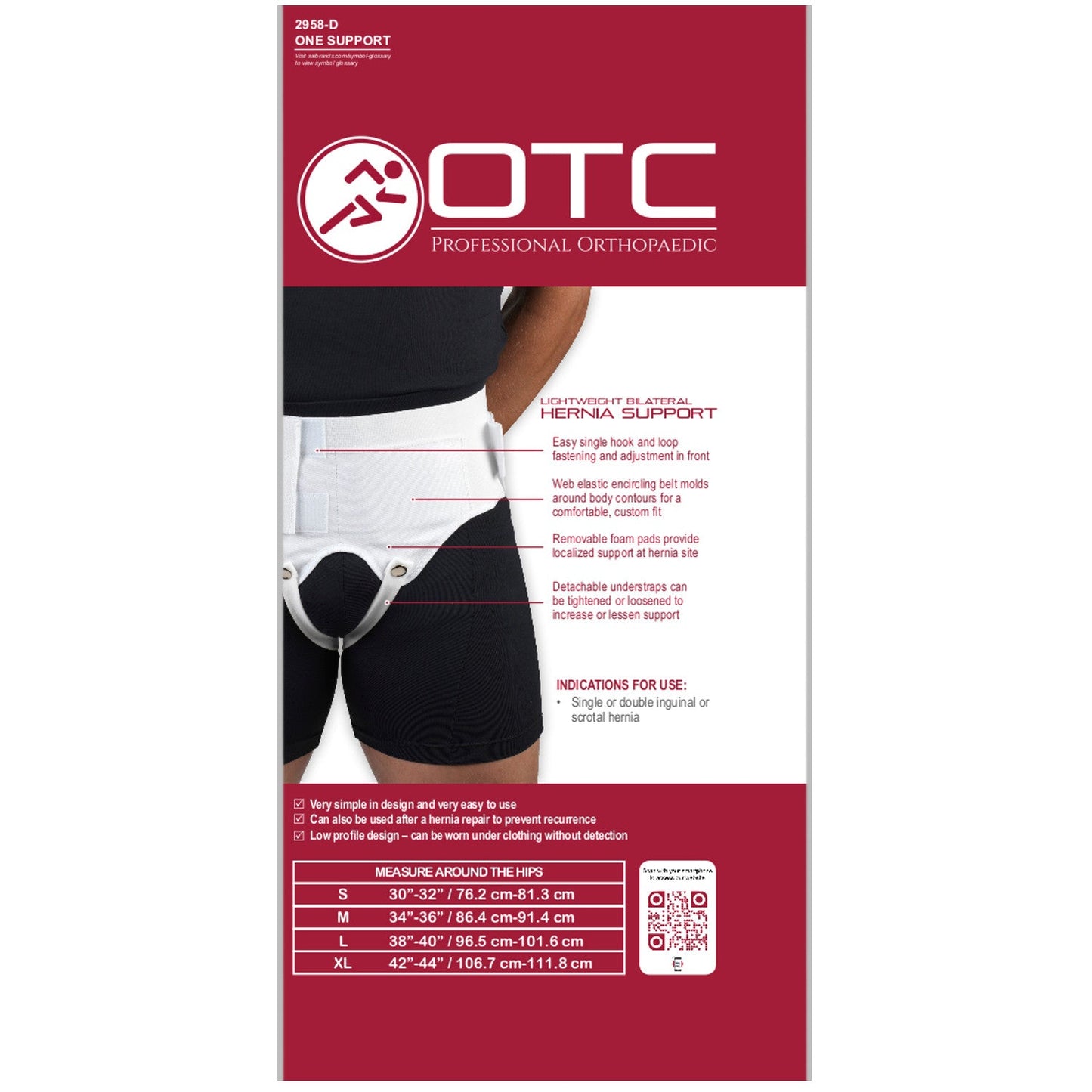 2958-D / BILATERAL HERNIA SUPPORT
