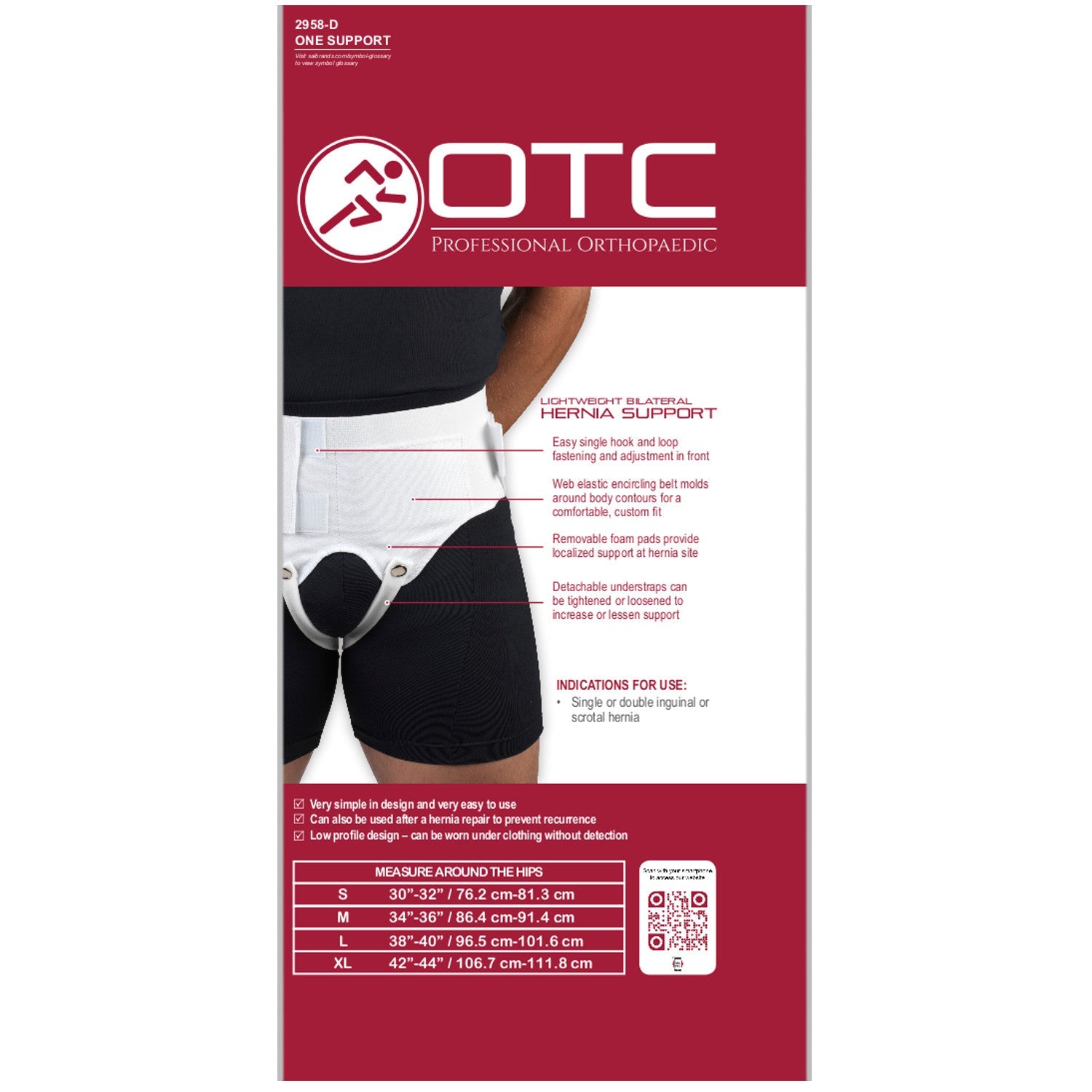2958-D / BILATERAL HERNIA SUPPORT
