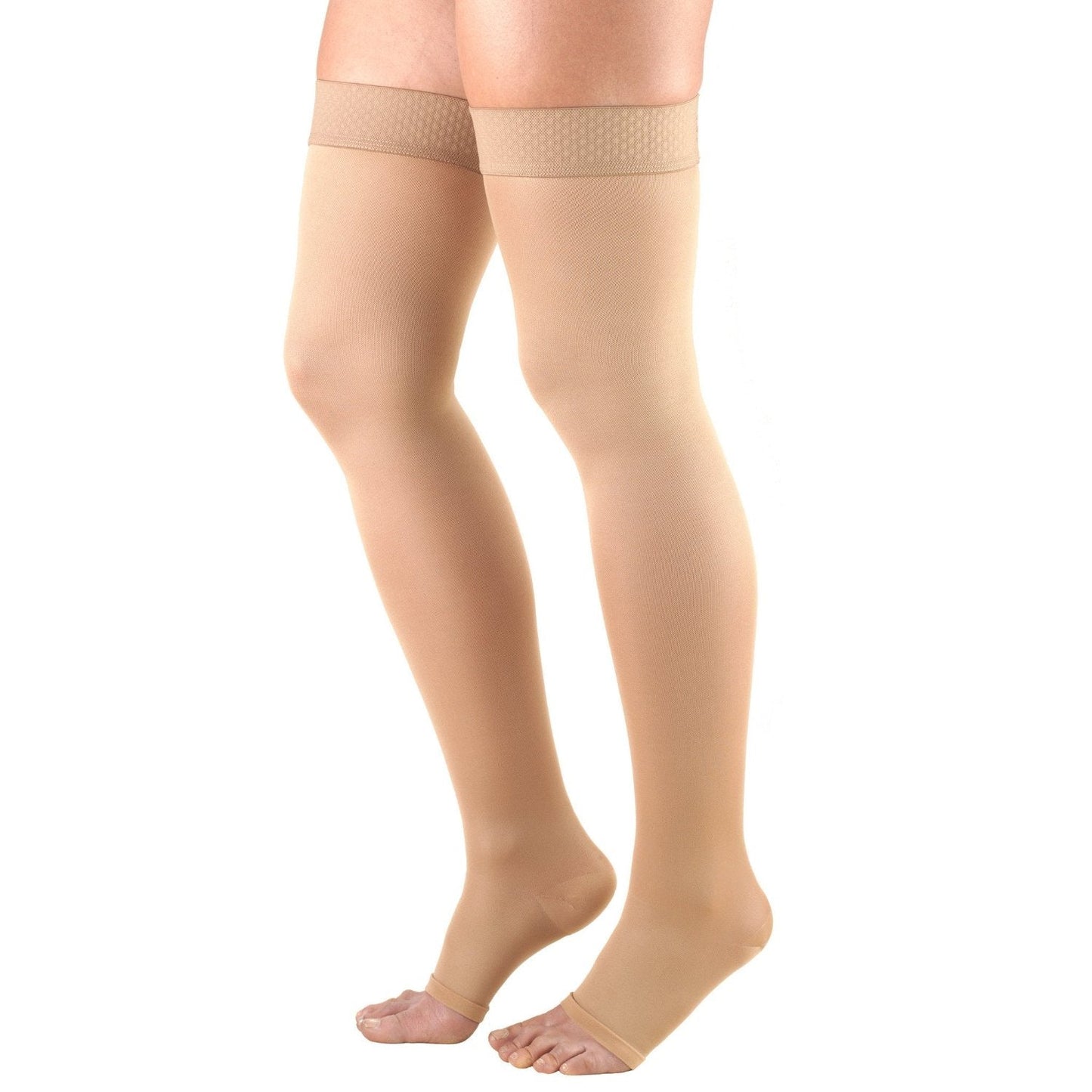 Ladies' Opaque Thigh High Open Toe / 0362 20-30 mmHg