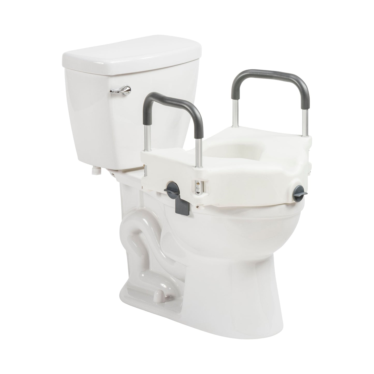 Secure Lock Raised Toilet Seat, 5" Height