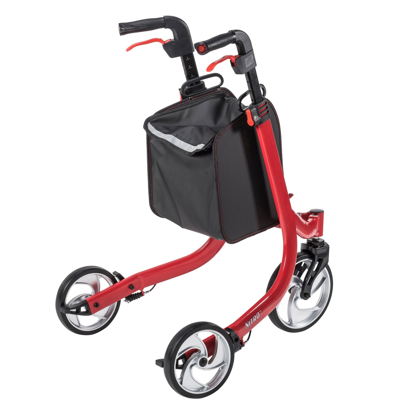 Drive Medical Nitro Euro Style 3-Wheel Rollator Rolling Walker