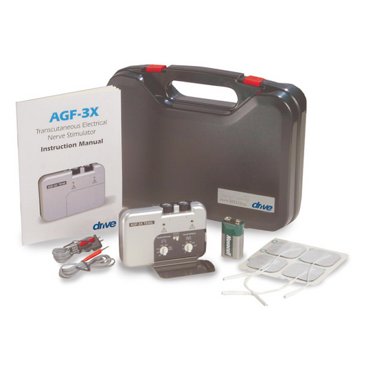 Drive Medical Deluxe Dual Channel TENS, Horizontal Design
