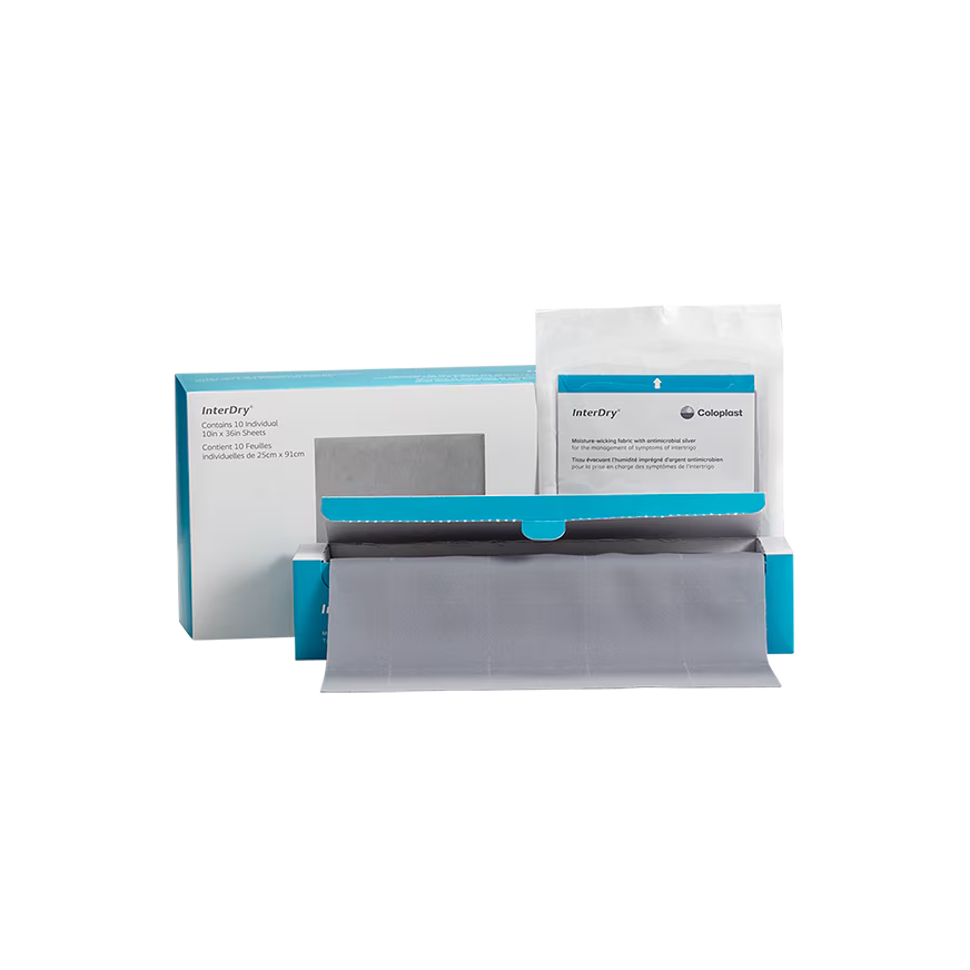 Coloplast InterDry Fabric 10x144” – Moisture-Wicking Skin Fold Dressing (EA/1)