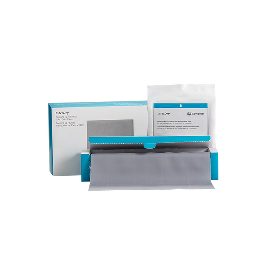 Coloplast InterDry Fabric 10x144” – Moisture-Wicking Skin Fold Dressing (EA/1)