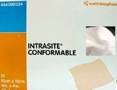 Intrasite Conformable Hydrogel Dressing, Size 10Cm X 10Cm