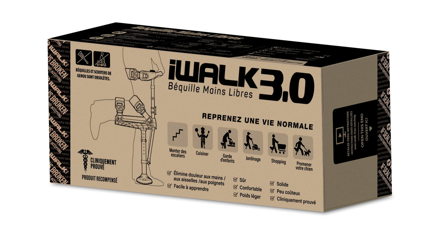 iWALK3.0 Hands-Free Crutch for Lower Leg Injuries