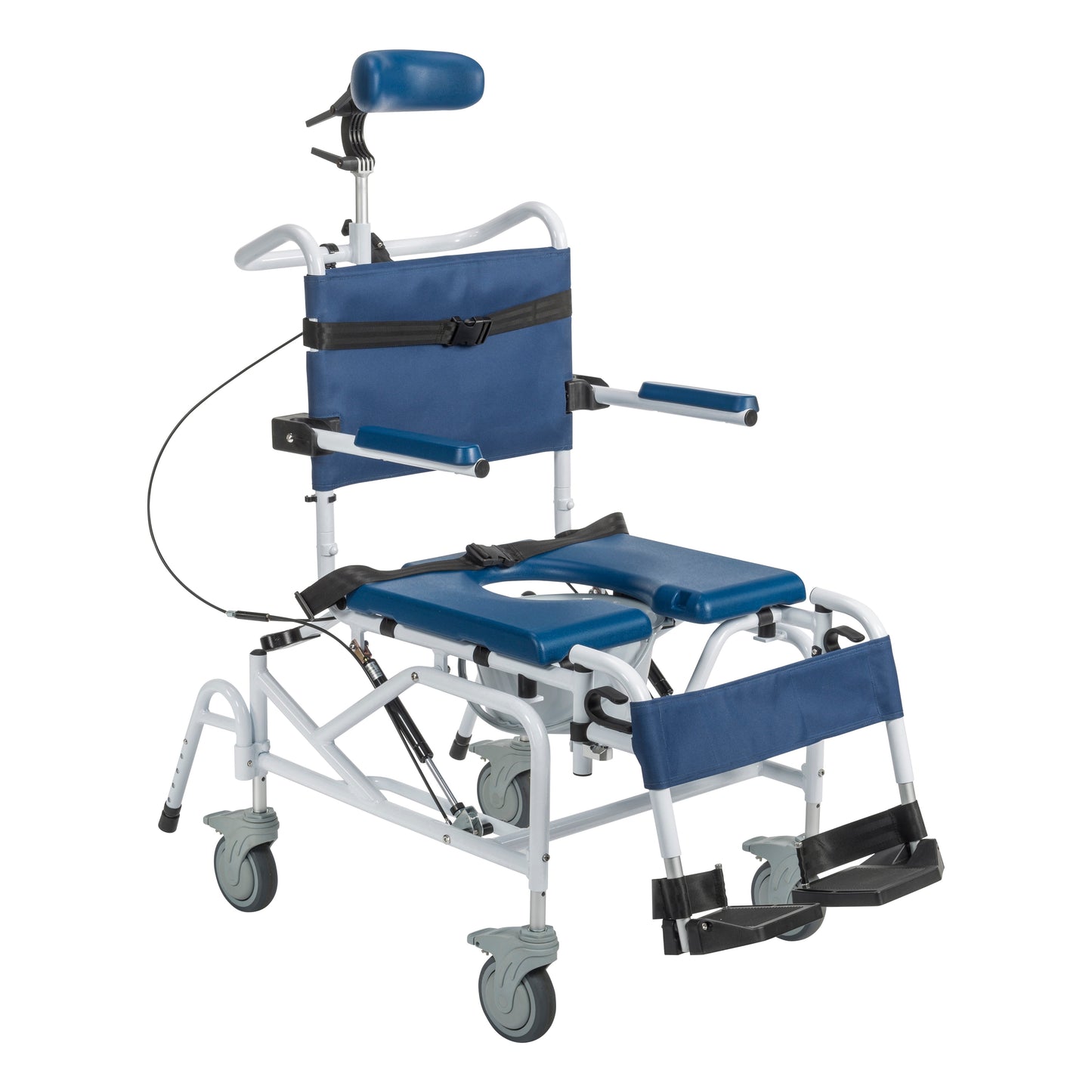 Tilting Aluminum Rehab Shower Chair Commode