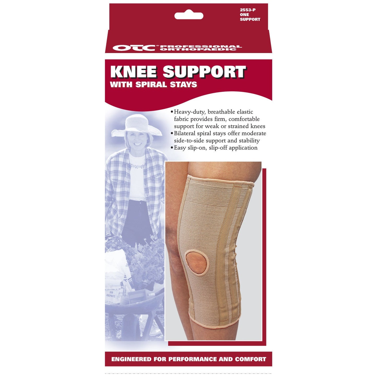 2553 / KNEE SUPPORT - SPIRAL STAYS