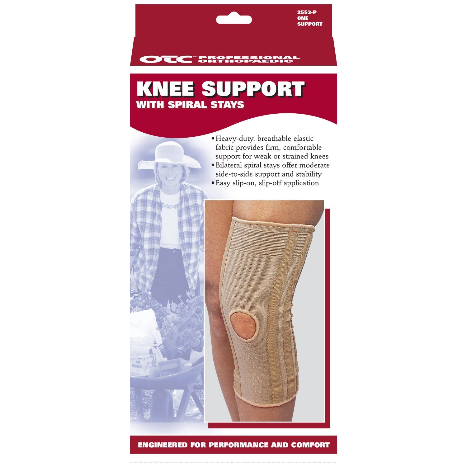 2553 / KNEE SUPPORT - SPIRAL STAYS