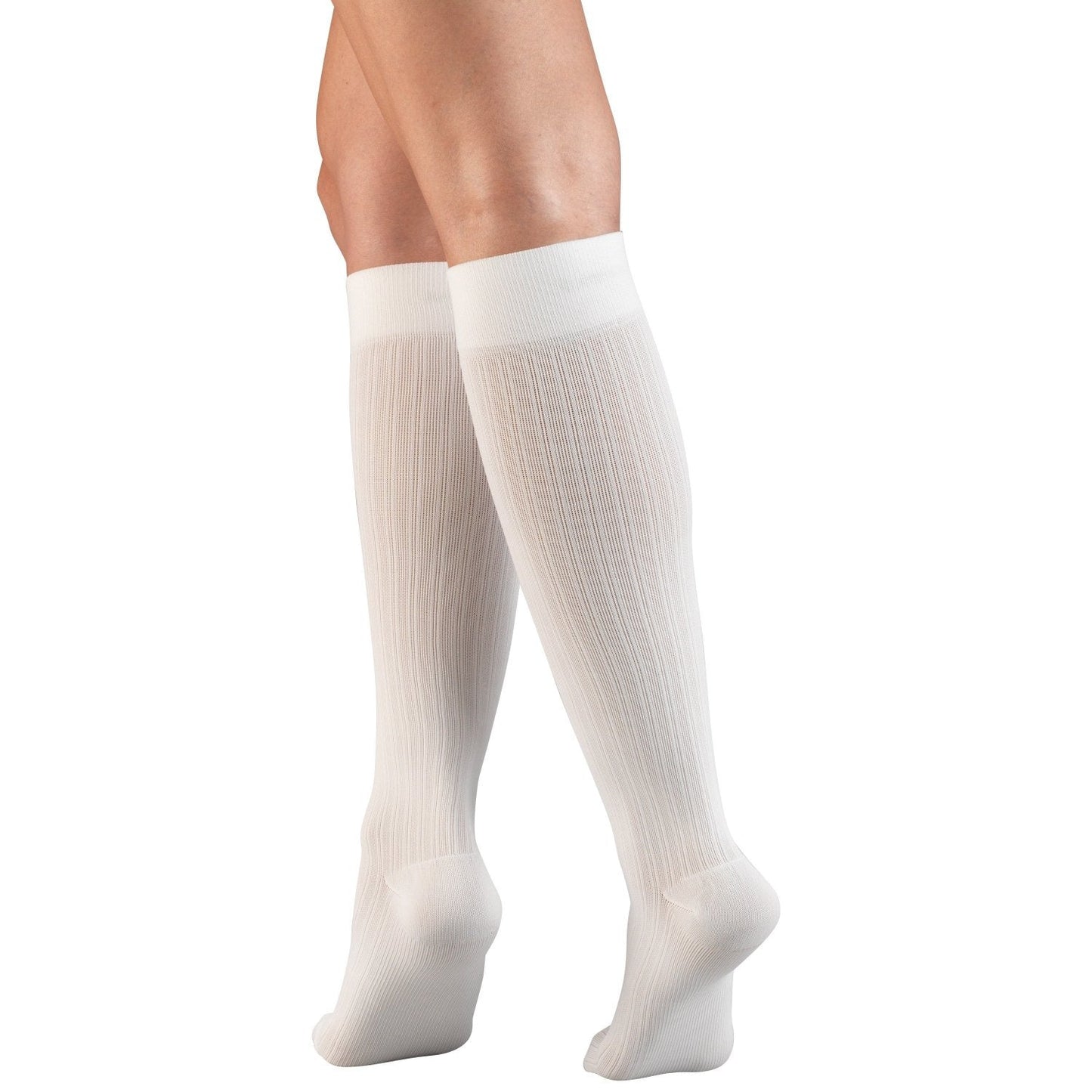 Ladies' Socks Rib Pattern Knee High Closed Toe 15-20 mmHg