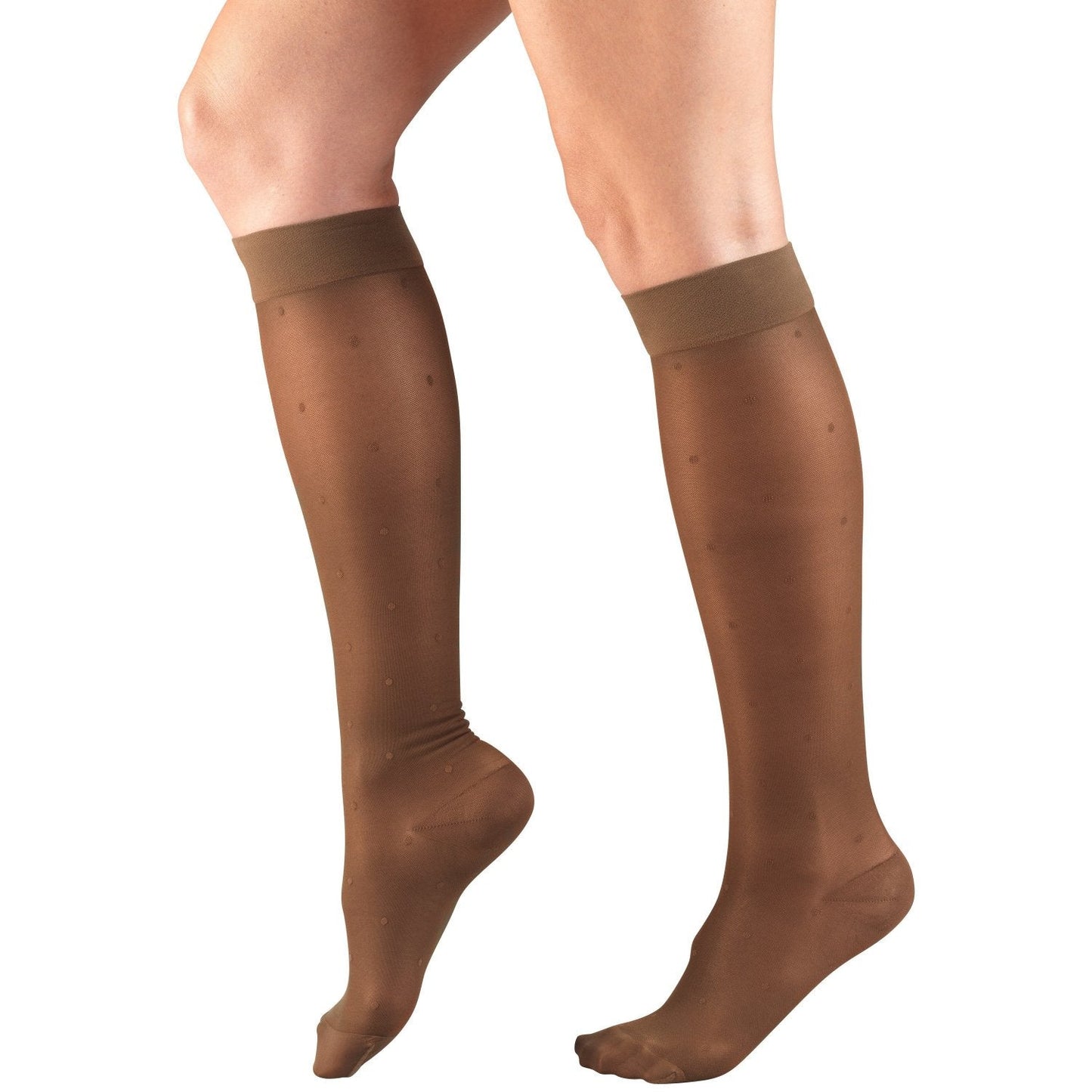 Ladies' Pattern Sheer Knee High Closed
