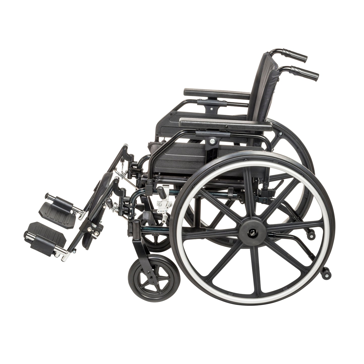 Viper Plus GT Wheelchair with Universal Armrests, Elevating Legrests, 22" Seat