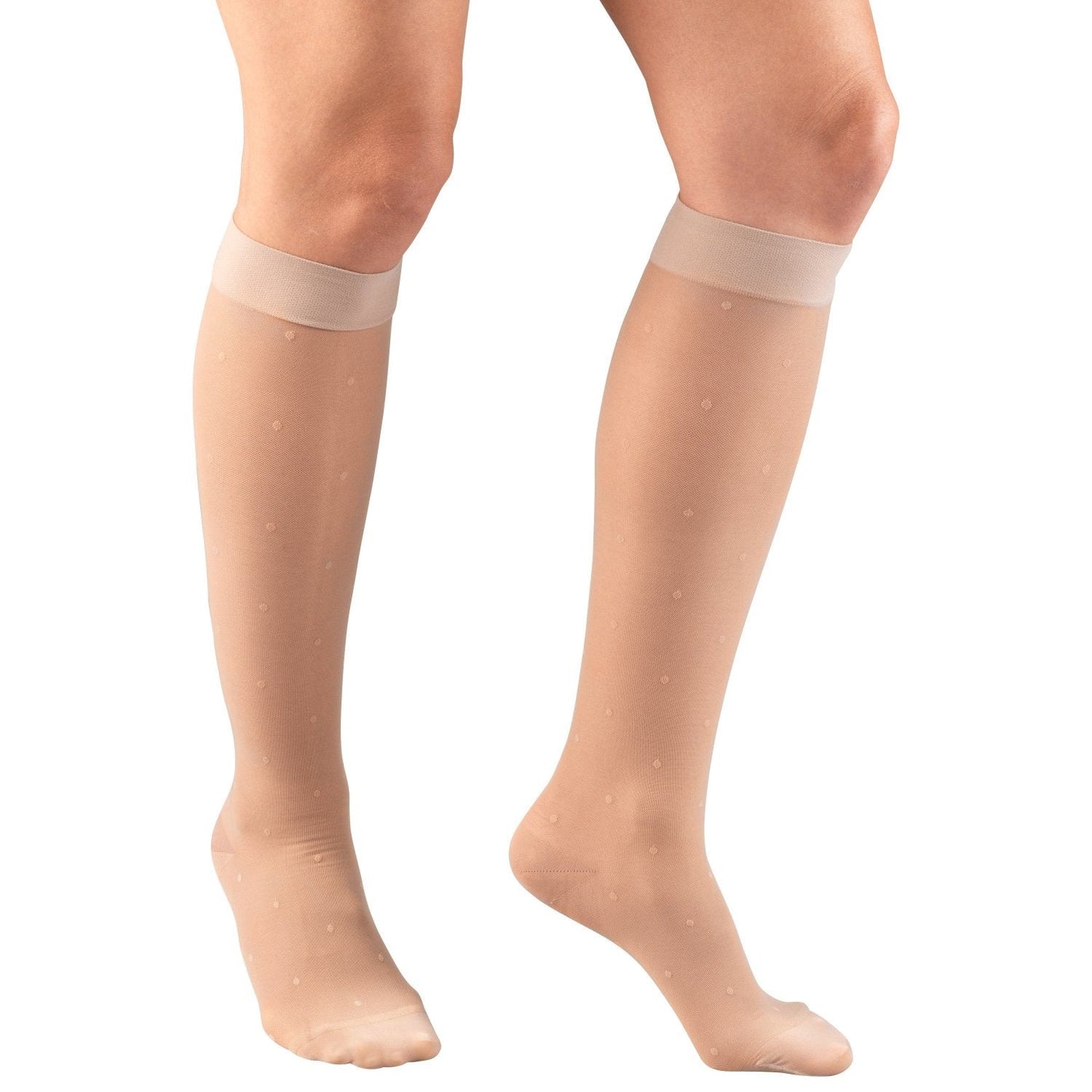 Ladies' Pattern Sheer Knee High Closed