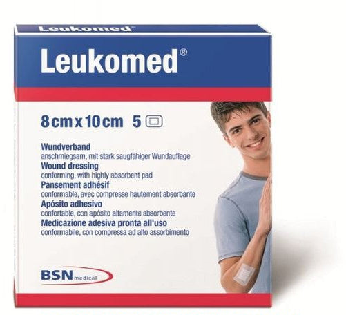 Leukomed Non-Wov Adh Sterile Dressing W/Absorb Pad 8Cm X 10Cm (Hospital Pack)