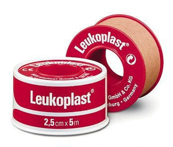 Leukoplast Sleek Zinc Oxide Plastic Waterproof Tape 2.5Cm X 3M