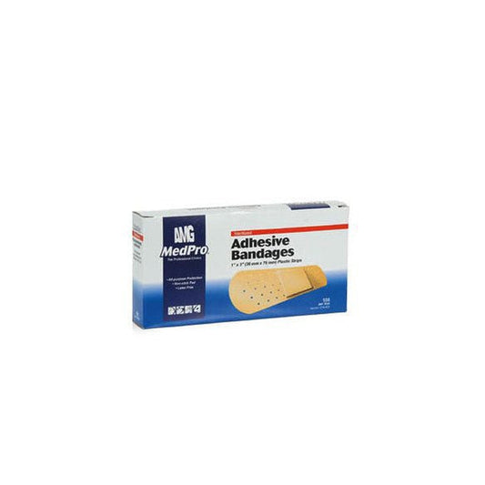 Medpro Flesh Plastic Strips, 3/4" X 3", Bx/50