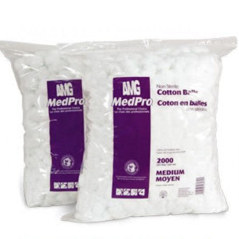 Medpro Non-Sterile Cotton Balls – Large (Bag of 1000)