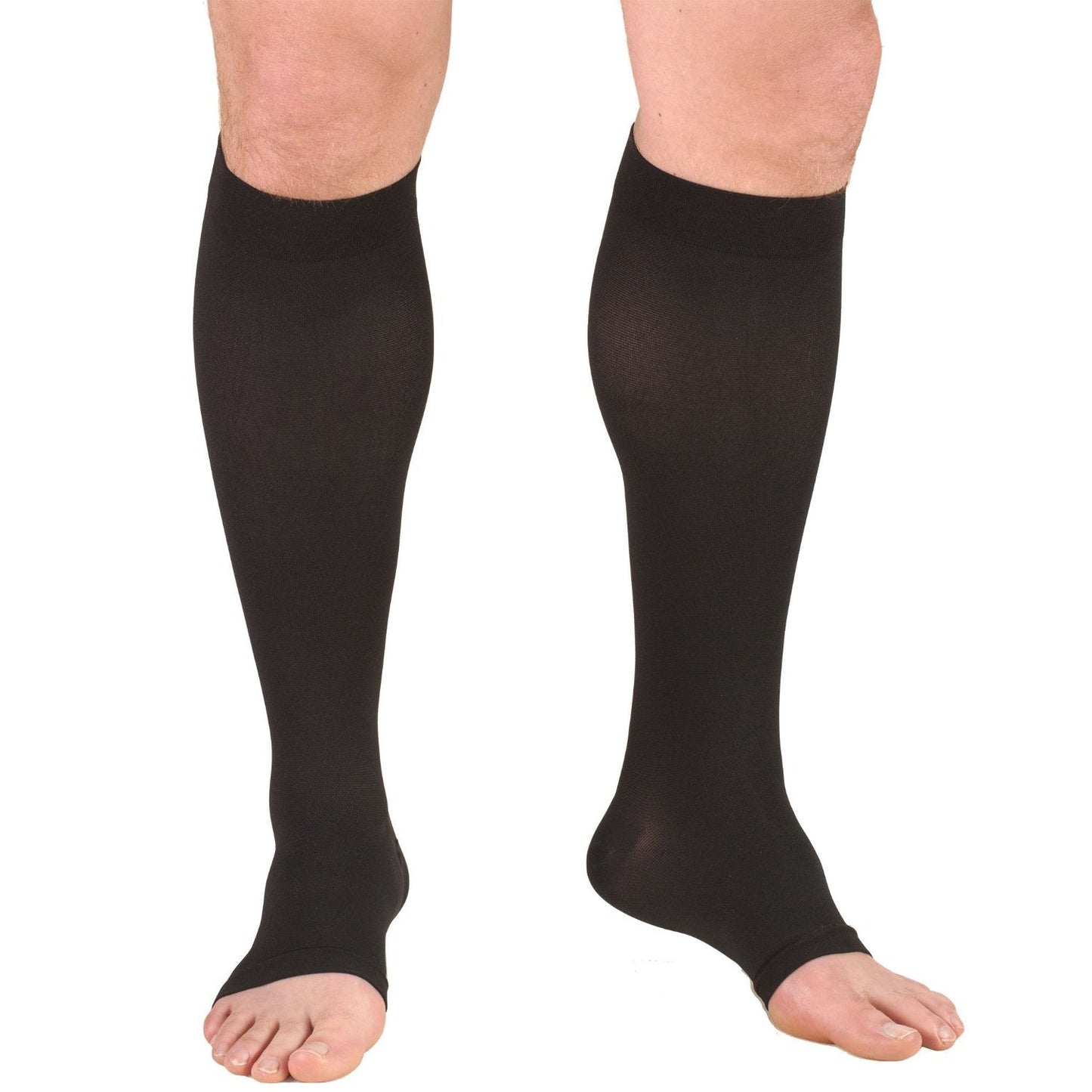 Knee High Open Toe Stockings / Unisex /0875 15-20 mmHg